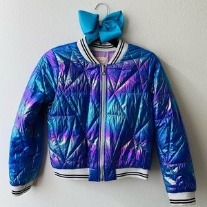Hannah Banana Iridescent Bomber